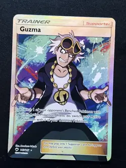 Pokemon - Guzma - 143/147 - Full Art Ultra Rare - Sun & Moon Burning Shadows - Image 1