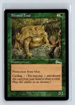 BLOATED TOAD - MTG Magic the Gathering Card - Urza's Legacy - Uncommon - Image 1