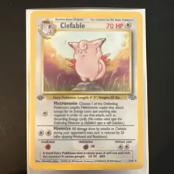 1st Edition Clefable Holo Rare 1/64 Jungle 1999 WOTC Pokemon TCG Card - Image 1