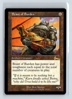 BEAST OF BURDEN - MTG Magic the Gathering Card - Urza's Legacy - Rare - Image 1