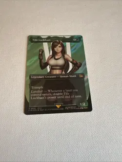 Tifa Lockhart Borderless Surge Foil Card Magic the Gathering Final Fantasy - Image 1
