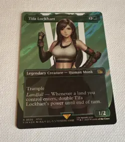 Tifa Lockhart Borderless Surge Foil Card Magic the Gathering Final Fantasy - Image 2