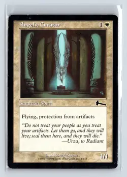 ANGELIC CURATOR - MTG Magic the Gathering Card - Urza's Legacy - Common - Image 1