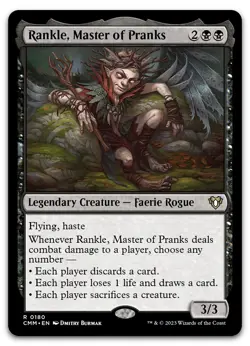 Rankle, Master of Pranks #180 (NM) Commander Masters CMM Magic MTG - Image 1