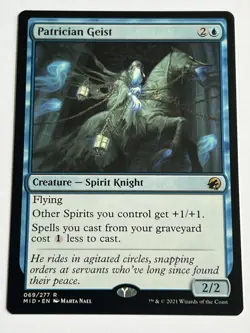 Patrician Geist 69 MTG Innistrad Midnight Hunt 2023 Mint 9.0 + Non Foil Rare - Image 4