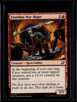 Frontline War-Rager - 134 - EOE - NM - MTG Magic the Gathering - Image 1