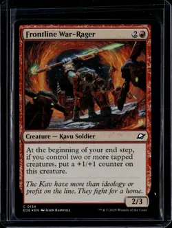 Frontline War-Rager - 134 - Foil - EOE - NM - MTG Magic the Gathering - Image 1
