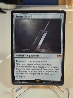 MTG Buster Sword, NM-Mint, English Final Fantasy #0225 - Image 1
