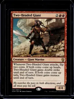 1x Two-Headed Giant - NM - Dominaria - SPARROW MAGIC - mtg - - Image 1