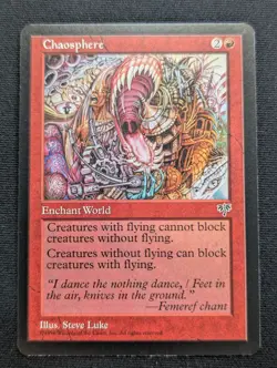 Chaosphere - Mirage - NM - MTG - Magic the Gathering - Red - Enchant - Image 1