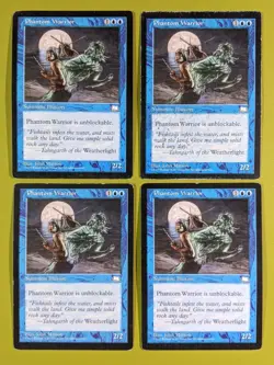 Phantom Warrior x4 Weatherlight 4x Playset Magic the Gathering MTG - Image 1
