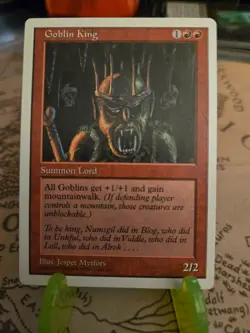 MTG Goblin King Anthologies Regular Rare LP - Image 1