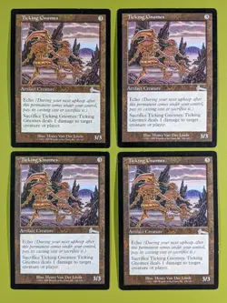 Ticking Gnomes x4 Urza's Legacy 4x Playset Magic the Gathering MTG - Image 1