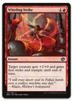 Whirling Strike #157 (NM) Brothers' War BRO Magic MTG - Image 1
