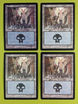 Swamp (342) x4 Mercadian Masques 4x Playset Magic the Gathering MTG - Image 1