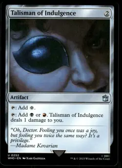 1x Talisman of Indulgence - Universes Beyond: Doctor Who - NM - MTG - Image 1