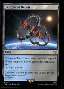 1x Temple of Deceit - Universes Beyond: Doctor Who - NM - MTG - Image 1