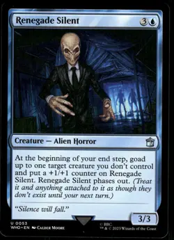 1x Renegade Silent - Universes Beyond: Doctor Who - NM - MTG - Image 1