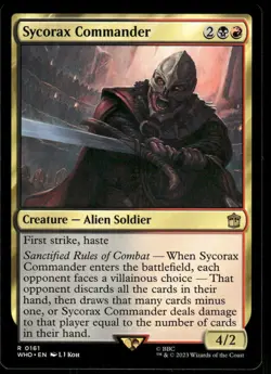 1x Sycorax Commander - Universes Beyond: Doctor Who - NM - MTG - Image 1