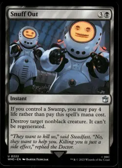 1x Snuff Out - Universes Beyond: Doctor Who - NM - MTG - Image 1