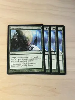 MTG -Leeching Bite - New Phyrexia #113 - Playset (X4) - Image 1