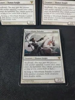 3x Silverblade Paladin Avacyn Restored 2xNM 1xLP MTG Magic The Gathering See Pic - Image 4