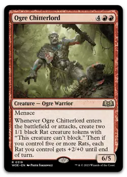 Ogre Chitterlord #319 (NM) Wilds of Eldraine WOE Magic MTG - Image 1