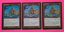 Magic the Gathering MTG Urza's Saga MOBILE FORT X 3 LP/EX U 1998! - Image 1