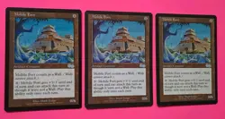Magic the Gathering MTG Urza's Saga MOBILE FORT X 3 LP/EX U 1998! - Image 2