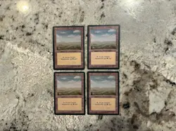 Mtg Fbb Plains x4 - Magic the Gathering Fbb Plains Lp - Image 1