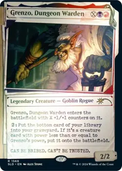 MTG English Grenzo, Dungeon Warden (Rainbow Foil) NM Foil Secret Lair - Image 1