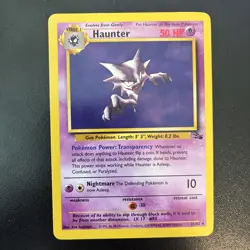 Haunter 21/62 Pokemon Fossil Unlimited Rare LP - Image 1
