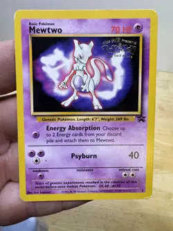 Mewtwo #3 Pokemon: The First Movie Kids WB Black Star Promo - MP - Image 1