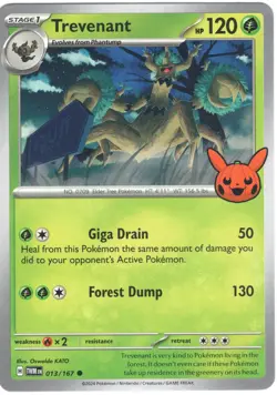 Trevenant 013/167 Pokemon Trick or Trade 2024 NM - Image 1