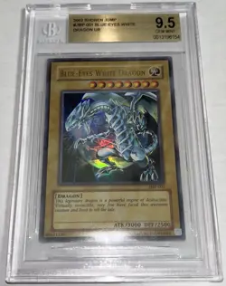 Yugioh 2002 - Shonen Jump - Blue-Eyes White Dragon - JMP-001 - Graded 9.5 - Image 1