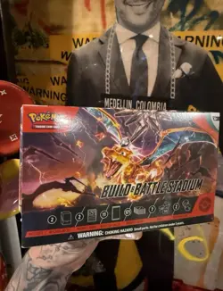 2023 Pokemon Scarlet & Violet Obsidian Flames Build & Battle Stadium Box Sealed! - Image 1