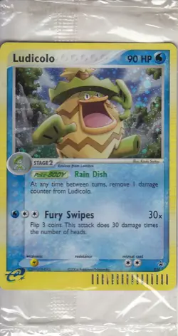 Pokemon TCG - Ludicolo Holographic Black Star Sealed Promo Card 020 - Image 2