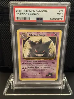 Pokemon TCG Sabrina's Gengar Gym Challenge Regular Rare Card 29/132 PSA 9 - Image 1