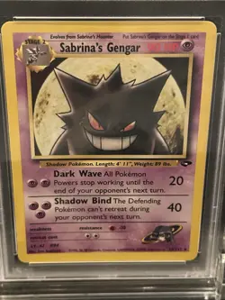 Pokemon TCG Sabrina's Gengar Gym Challenge Regular Rare Card 29/132 PSA 9 - Image 2