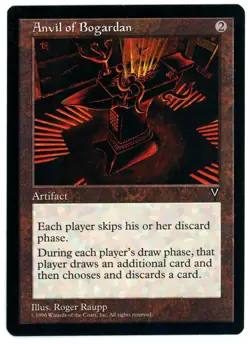 1x ANVIL OF BOGARDEN [VIS - VISIONS] - MTG VINTAGE RESERVE LIST CARD [EXCELLENT] - Image 1