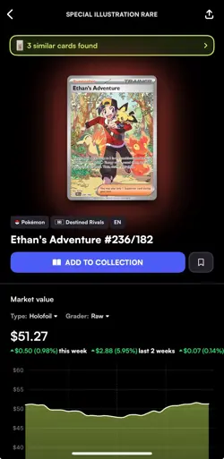 Ethan's Adventure Holo Secret Rare Card SIR 236/182 Sv10: Destined Rivals - Image 2