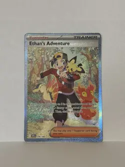 Ethan's Adventure Holo Secret Rare Card SIR 236/182 Sv10: Destined Rivals - Image 3