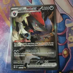 N's Zoroark ex #185/159 Journey Together NM/Near Mint Pokemon 2025 - Image 1