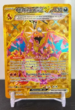 Pokemon Cards Charizard ex 228/197 Sv03: Obsidian Flames Holo Pack Fresh NM+ - Image 1