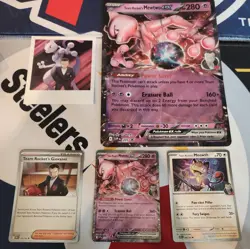Team Rockets Mewtwo EX Box Promo Cards - Image 1