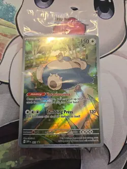 Sealed Pokemon TCG Snorlax Scarlet and Violet Black Star Promo 051 Holo Card - Image 1