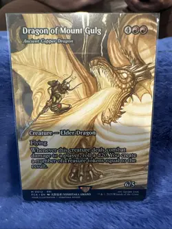 Dragon Of Mount Gulg Ancient Copper Dragon Showcase Final Fantasy MTG Card - Image 1
