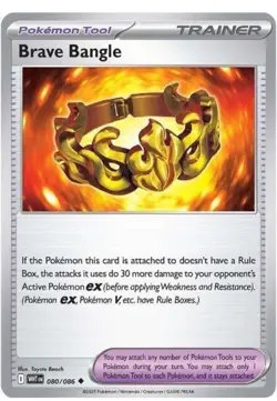Brave Bangle #080/086 SV: White Flare Pokemon Card TCG NM/M - Image 1