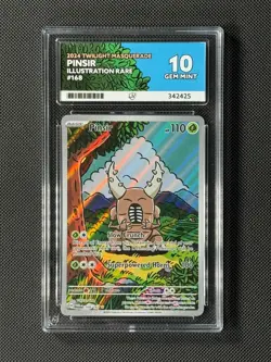 ACE 10 Pinsir 168/167 IR Pokemon Card Sv06: Twilight Masquerade Holo GEM MINT - Image 1