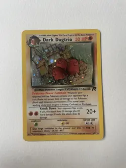 Pokemon Dark Dugtrio Team Rocket Holo Card 6/82 Rare - Image 2